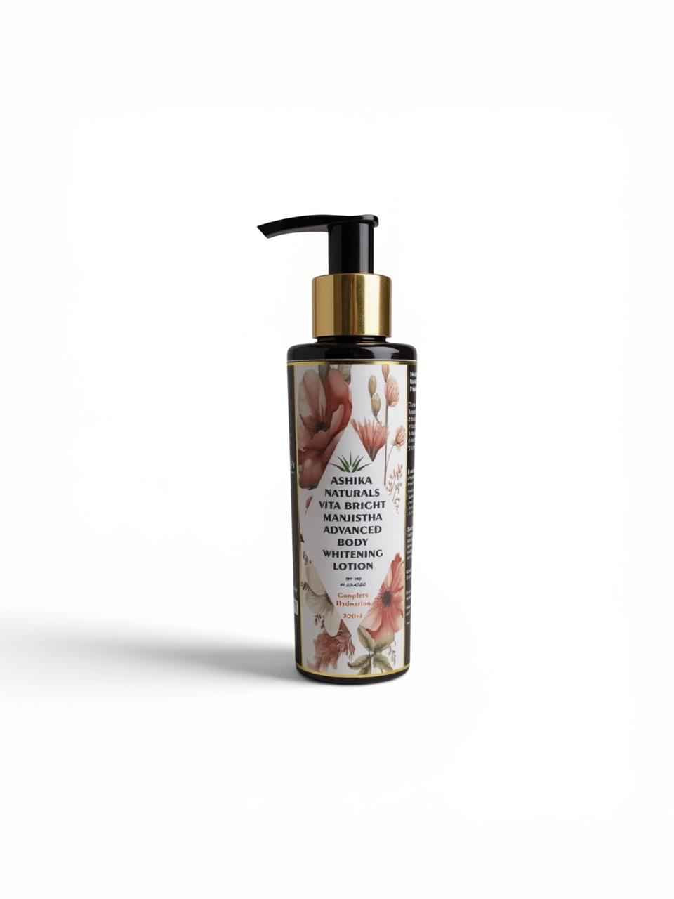Ashika Naturals Vita Bright Manjistha Advanced Body Whitening Lotion (200ml)