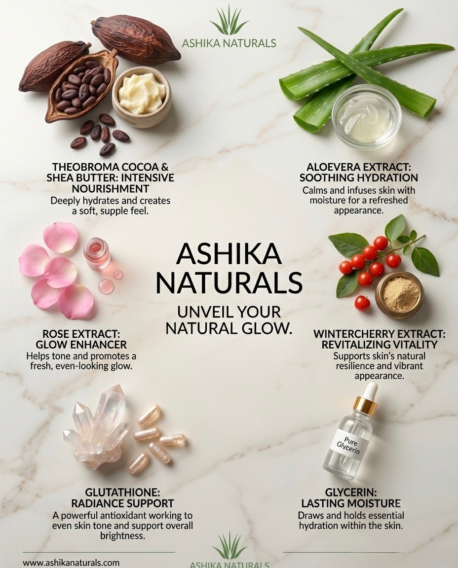 Ashika Naturals Body Brightening Lotion for Glowing & Even-Toned Skin