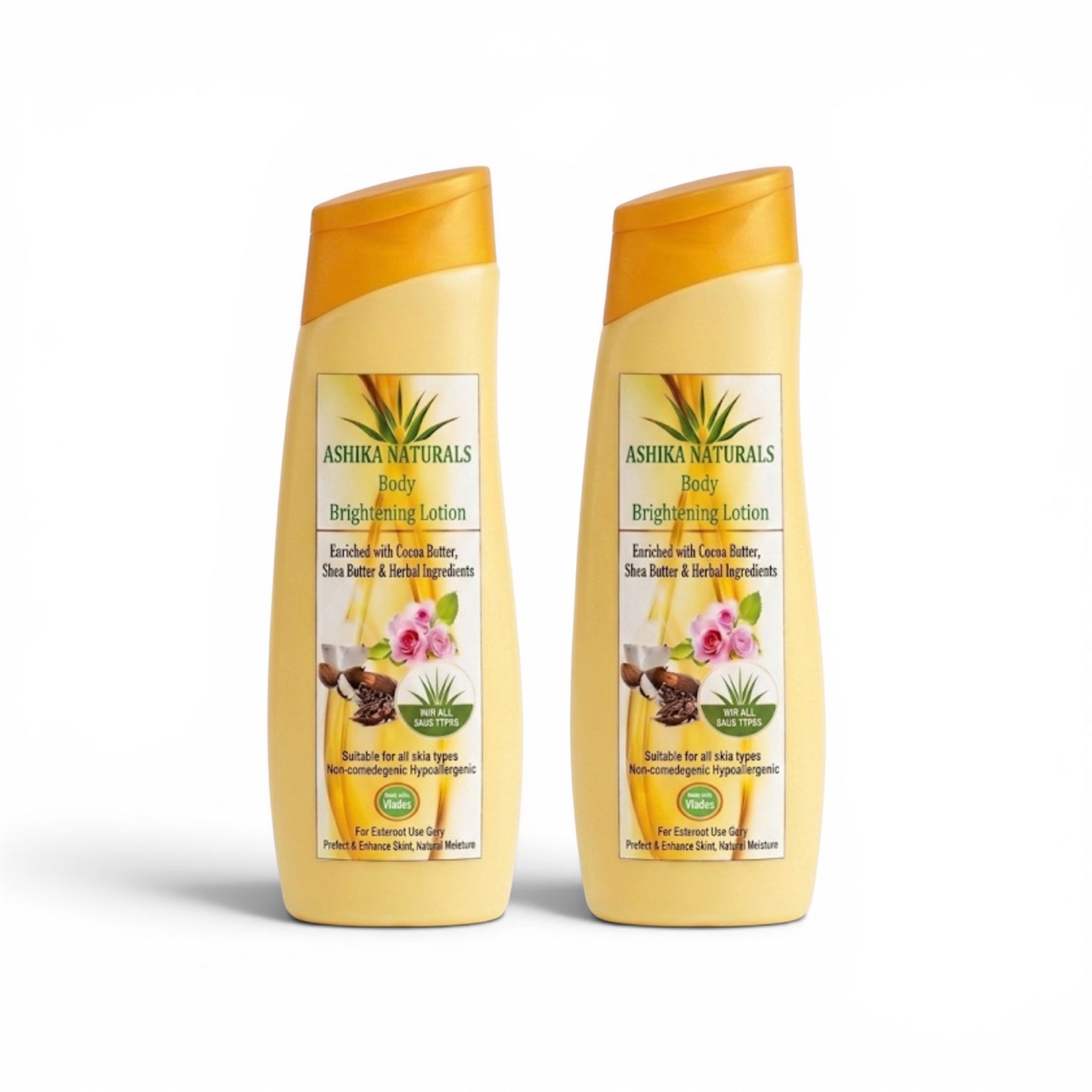 Ashika Naturals Body Brightening Lotion for Glowing & Even-Toned Skin