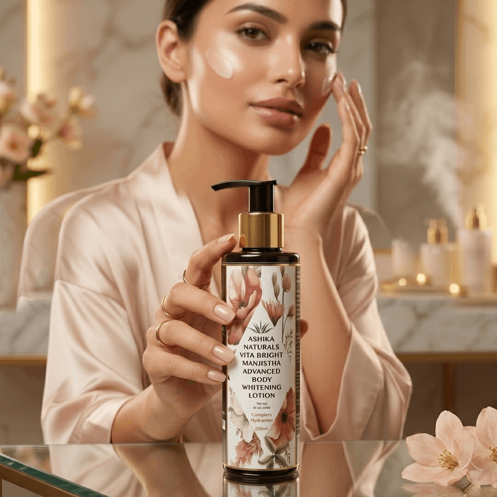 Ashika Naturals Vita Bright Manjistha Advanced Body Whitening Lotion (200ml) - Ashika naturals